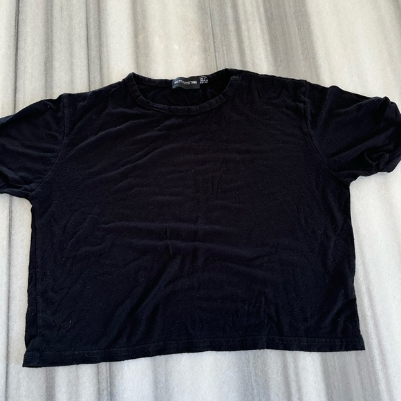 Bundle of 2 Crop Tops Black & White US0 New - Picture 5 of 5